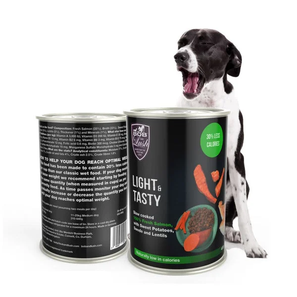 Bob and Lush Adult Wet dog food tin - Salmon