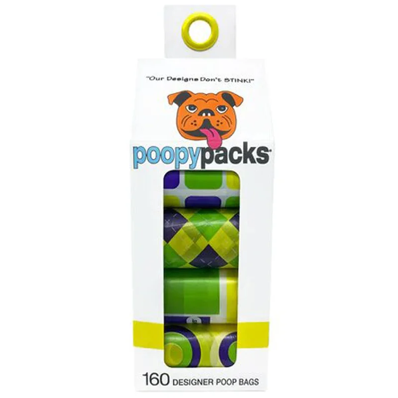 Metro Paws Poopy Pack 8 Rolls - Yellow