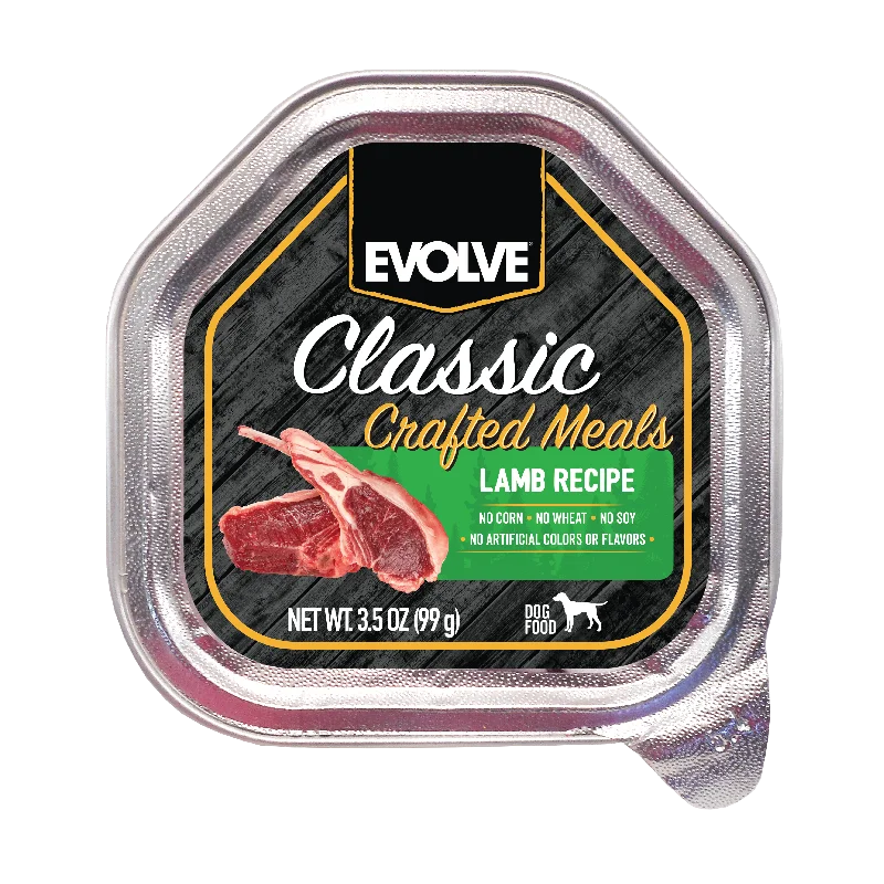 Classic Crafted Meals Lamb Wet Dog Food | 3.5 oz - 15 pk | Evolve