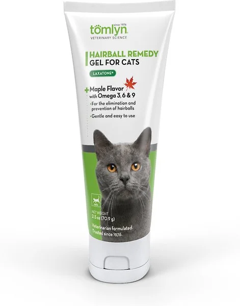 Tomlyn Laxatone Gel Hairball Control Maple Flavored Supplement for Cats