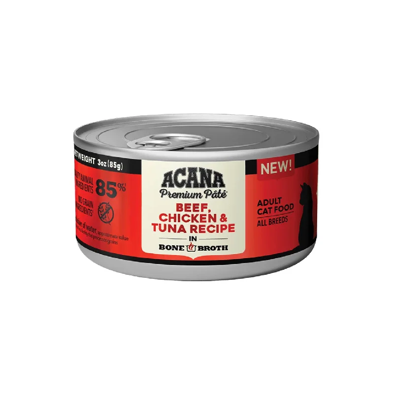 Acana Premium Pate Beef, Chicken & Tuna Recipe Can