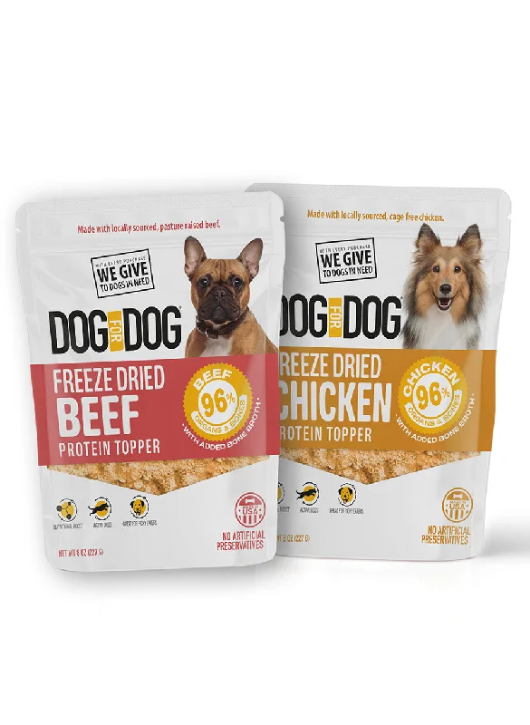 Freeze Dried Protein Topper Beef + Chicken Bundle (8oz)