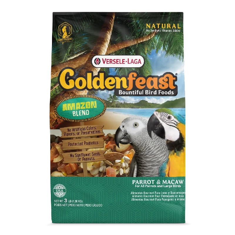 Goldenfeast Amazon Blend Bird Food for Parrots, Macaws & Other Large Birds