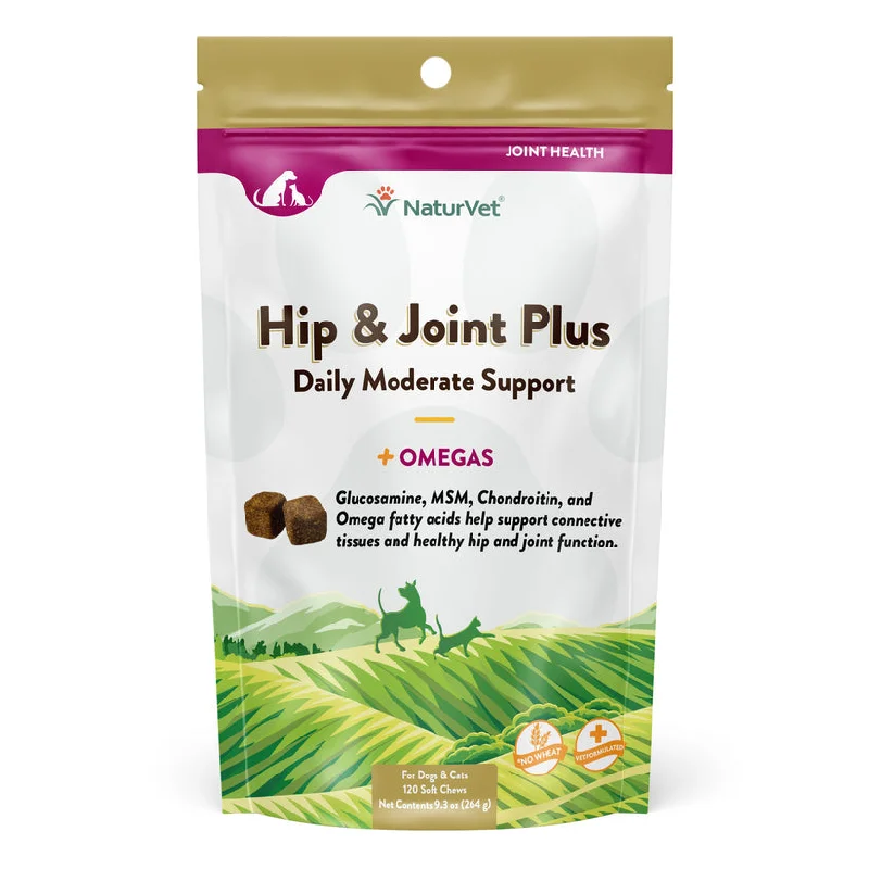 NaturVet Hip & Joint Plus Soft Chews for Dogs