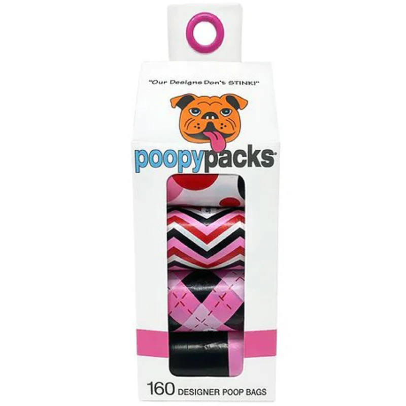 Metro Paws Poopy Pack 8 Rolls - Pink