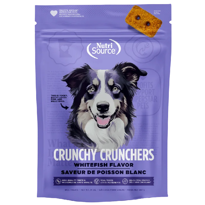 NutriSource Crunchy Crunchers Grain Free Whitefish Dog Treats