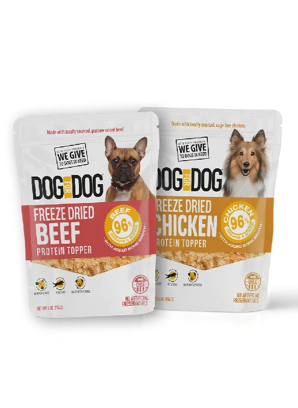 Freeze Dried Protein Topper Beef + Chicken Bundle (4oz)