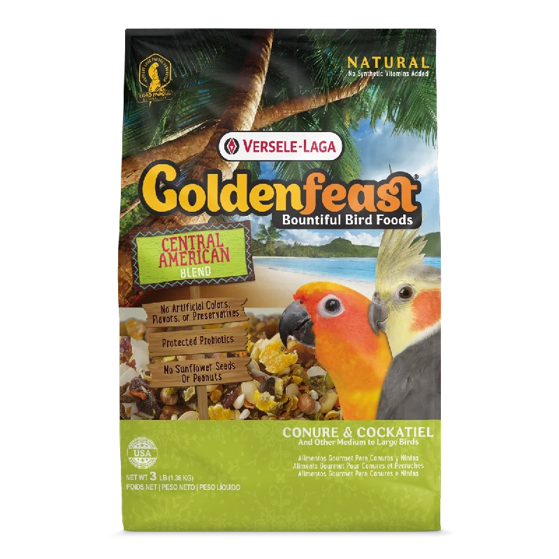 Goldenfeast Central American Blend Bird Food for Conures, Cockatiels & Medium to Large Birds