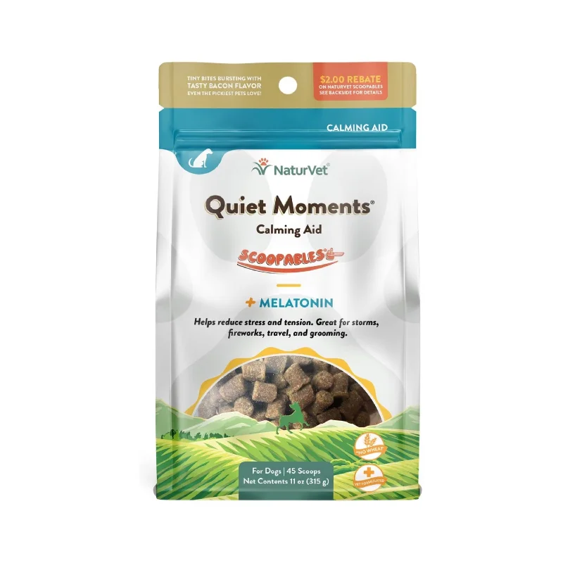 NaturVet Quiet Moments Calming Aid Melatonin 11oz