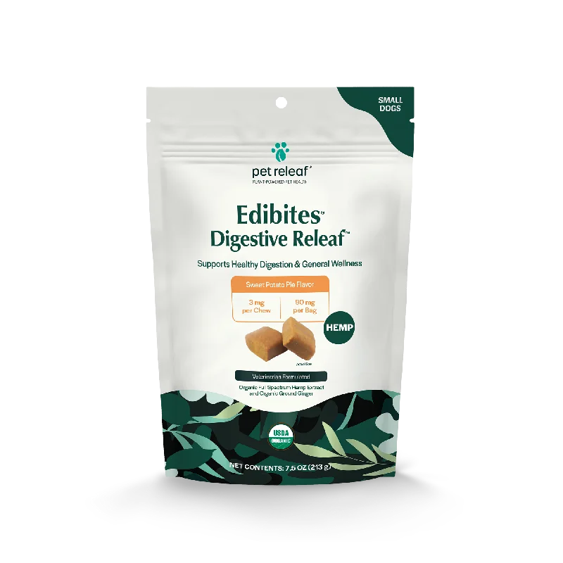 Pet Releaf Digestive Releaf Edibites Sweet Potato Pie Flavor for Small Dogs