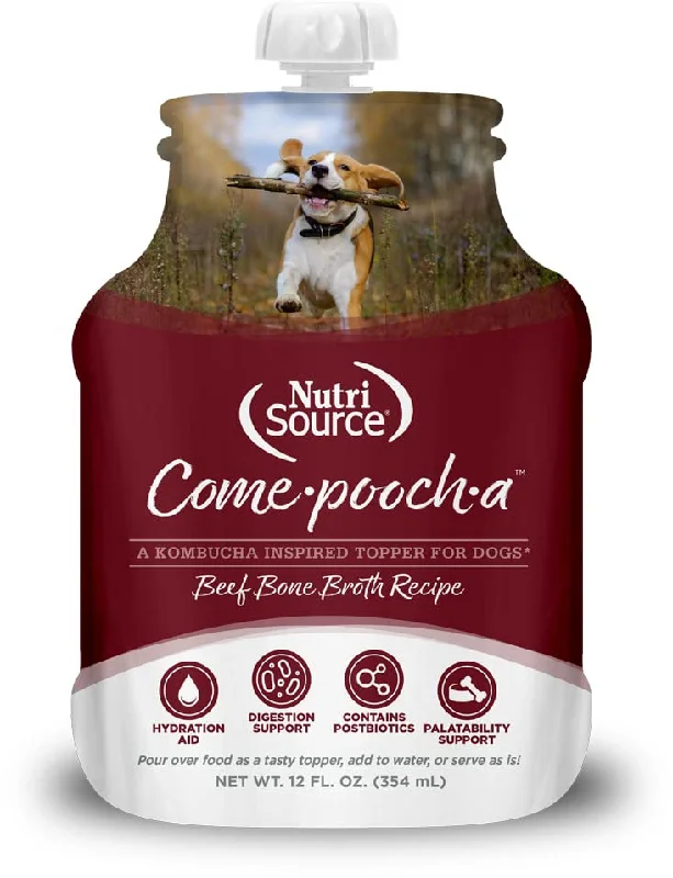 NutriSource Come-Pooch-A Beef Broth 12oz