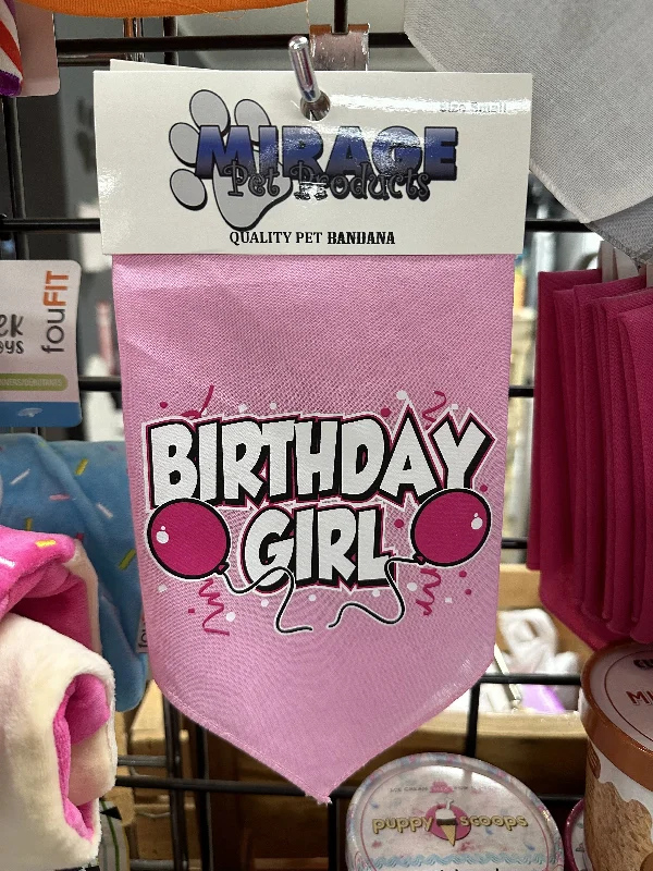 Mirage Birthday Girl Bandana, Small