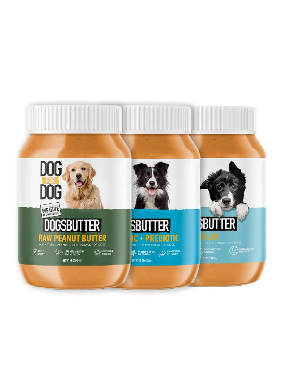 All-Natural DogsButter 3-Pack Bundle (16oz)