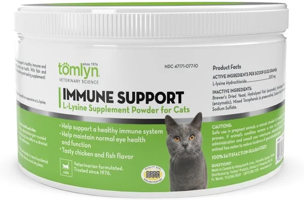 Tomlyn Immune Support L-Lysine Powder Supplement for Cats