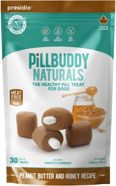 Complete Natural Nutrition Pill Buddy Naturals Peanut Butter & Honey Soft & Chewy Dog Treats