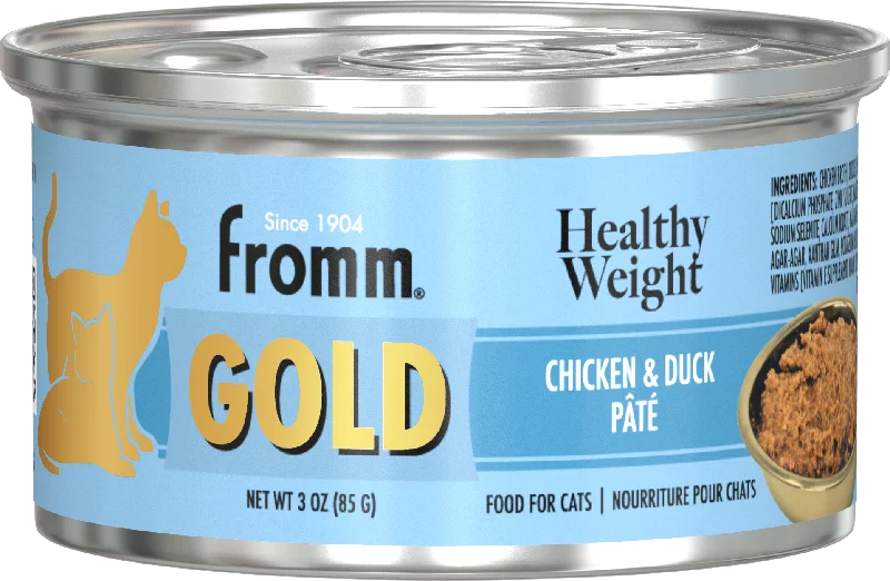 Fromm Gold Healthy Weight Adult Chicken & Duck Pate Wet Cat Food 3oz