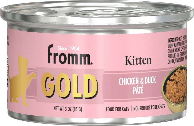 Fromm Gold Kitten Chicken & Duck Pate Wet Cat Food 3oz