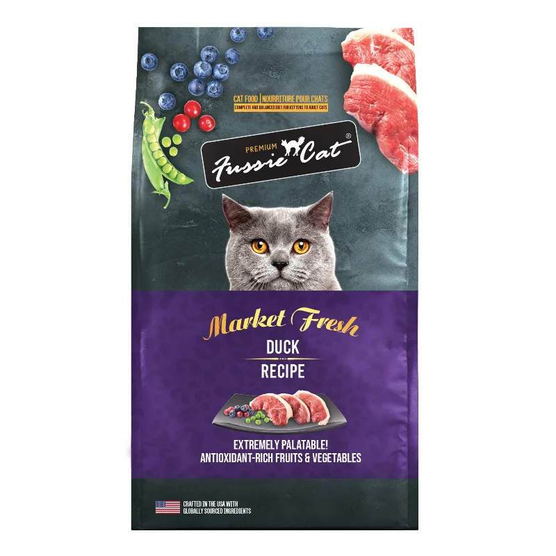 Fussie Cat Market Fresh Duck Dry Cat Food 10lb