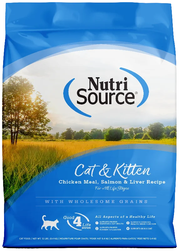 NutriSource Cat & Kitten Chicken Meal, Salmon & Liver Recipe 16lb (OLD)