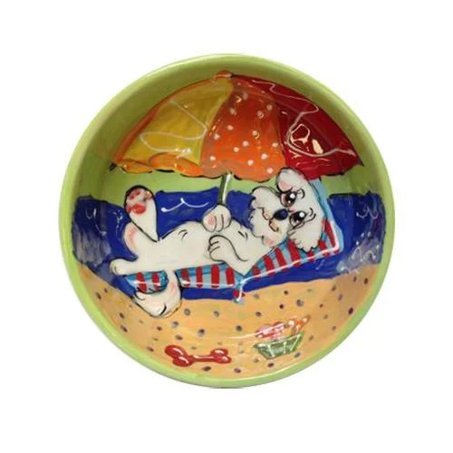 Bichon Frise 3 Dog Bowl