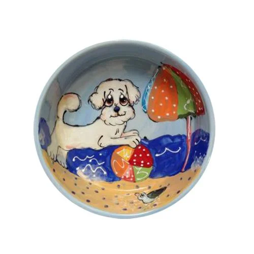 Bichon Frise 4 Dog Bowl