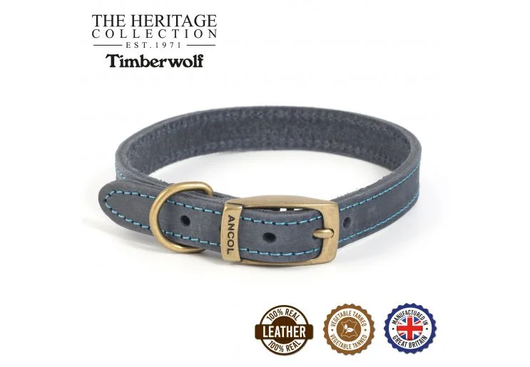 Ancol - Timberwolf Dog Collar - Blue - 39-48cm (Size 5)