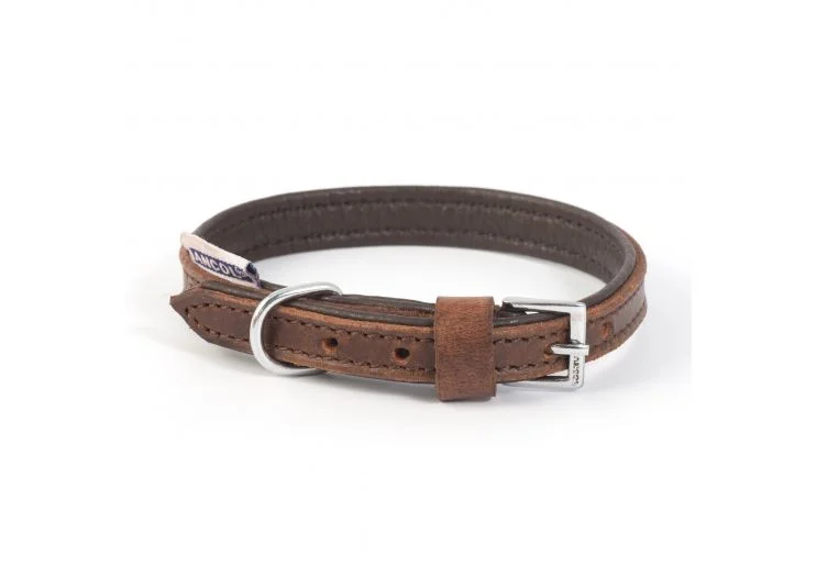 Ancol - Vintage Padded Collar - Chestnut - 70cm/28"