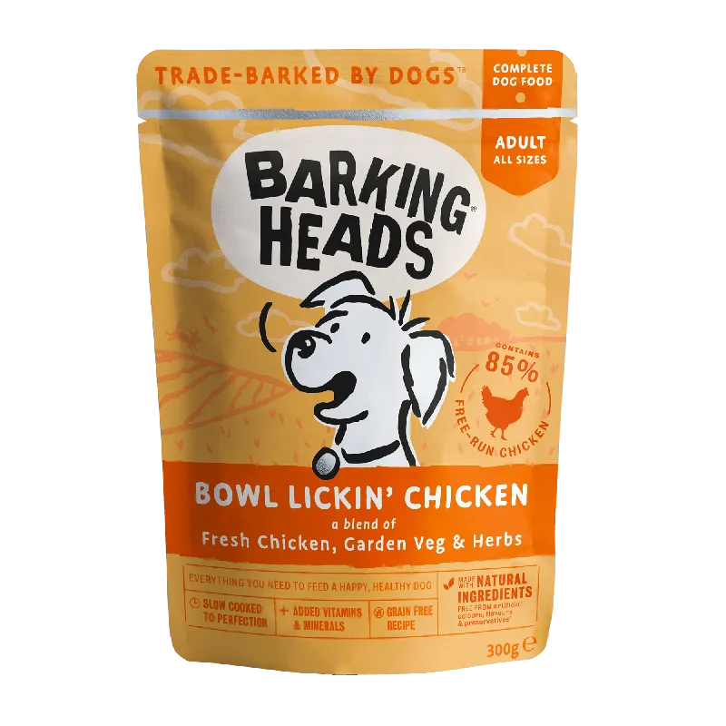 Barking Heads - Bowl Lickin Chicken - 300g Pouch