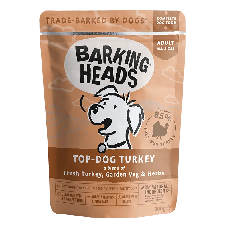 Barking Heads - Top Dog Turkey - Wet Dog Food - 300g