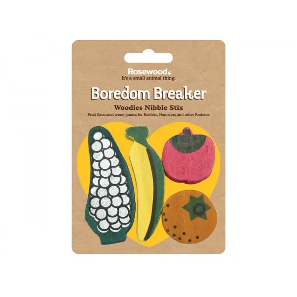 Rosewood - Boredom Breaker Nibble Stix Fruit Shaped - 4pk