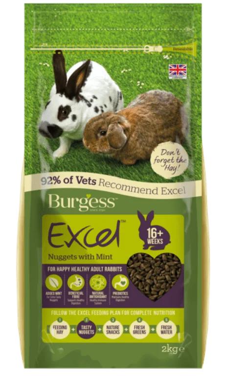 Burgess - Excel Rabbit Nuggets with Mint Adult - 4kg