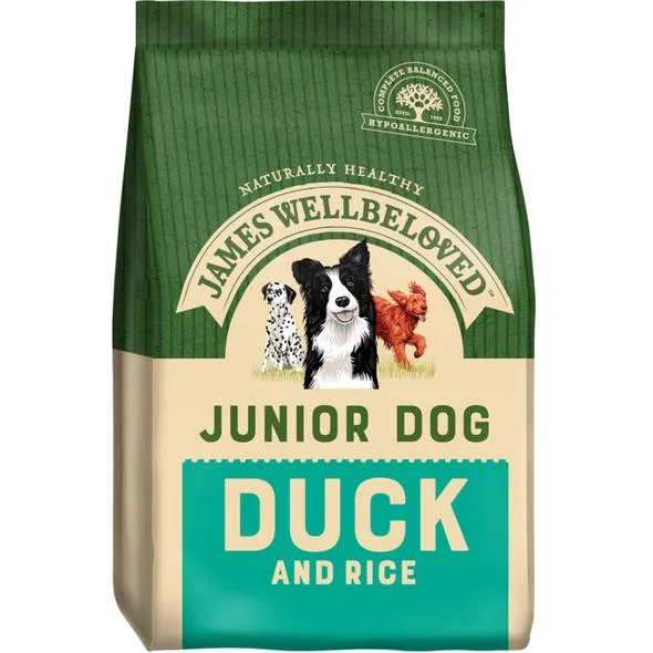 James Welbeloved - Duck & Rice Junior Dog - 2kg