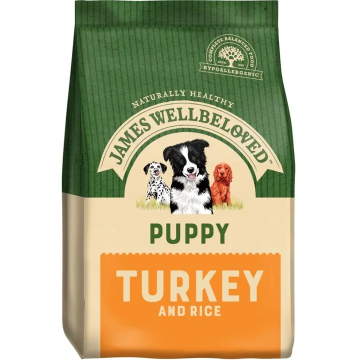 James Wellbeloved - Puppy Food - Turkey & Rice - 2kg