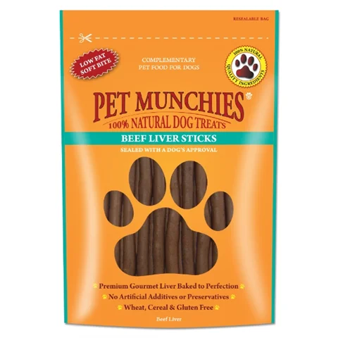 Pet Munchies - Beef Liver Sticks - 90g