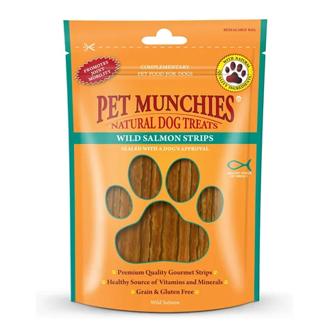 Pet Munchies - WIld Salmon Strips - 80g