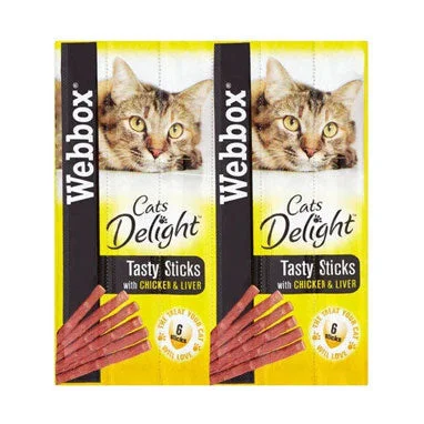 Webbox Cat Treats Tasty Sticks Chicken & Liver 6 Sticks